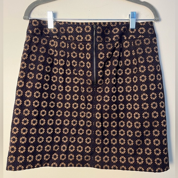 LOFTAnn Taylor Women Floral Pencil Skirt 6P Brown Textured Stretch Indie Granola - Picture 9 of 10